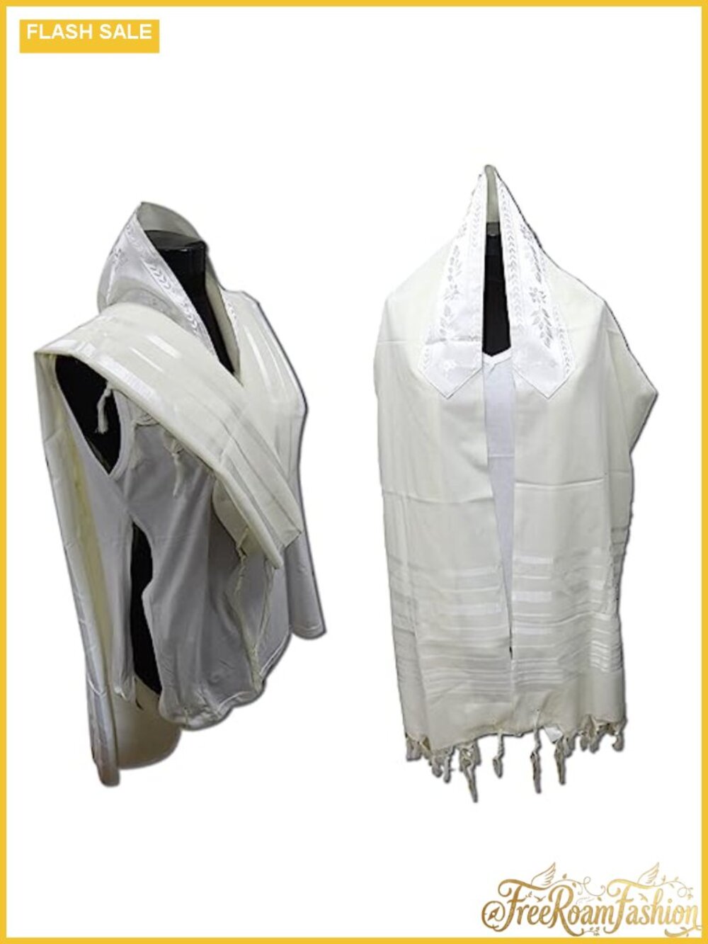 100% Wool Kosher Mehudar Badatz Tallit Prayer Shawl Soft Comfortable